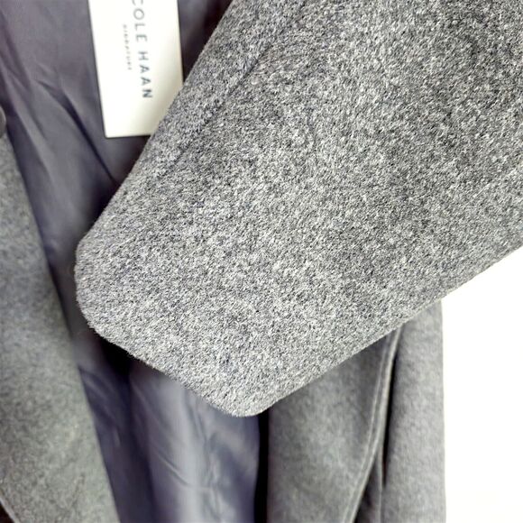 NEW Cole Haan Women’s Coat Capsule Minimalist Quiet Luxury Wool Blend Hooded 10 - Picture 8 of 13
